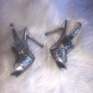 Nine West Glitter Platforms